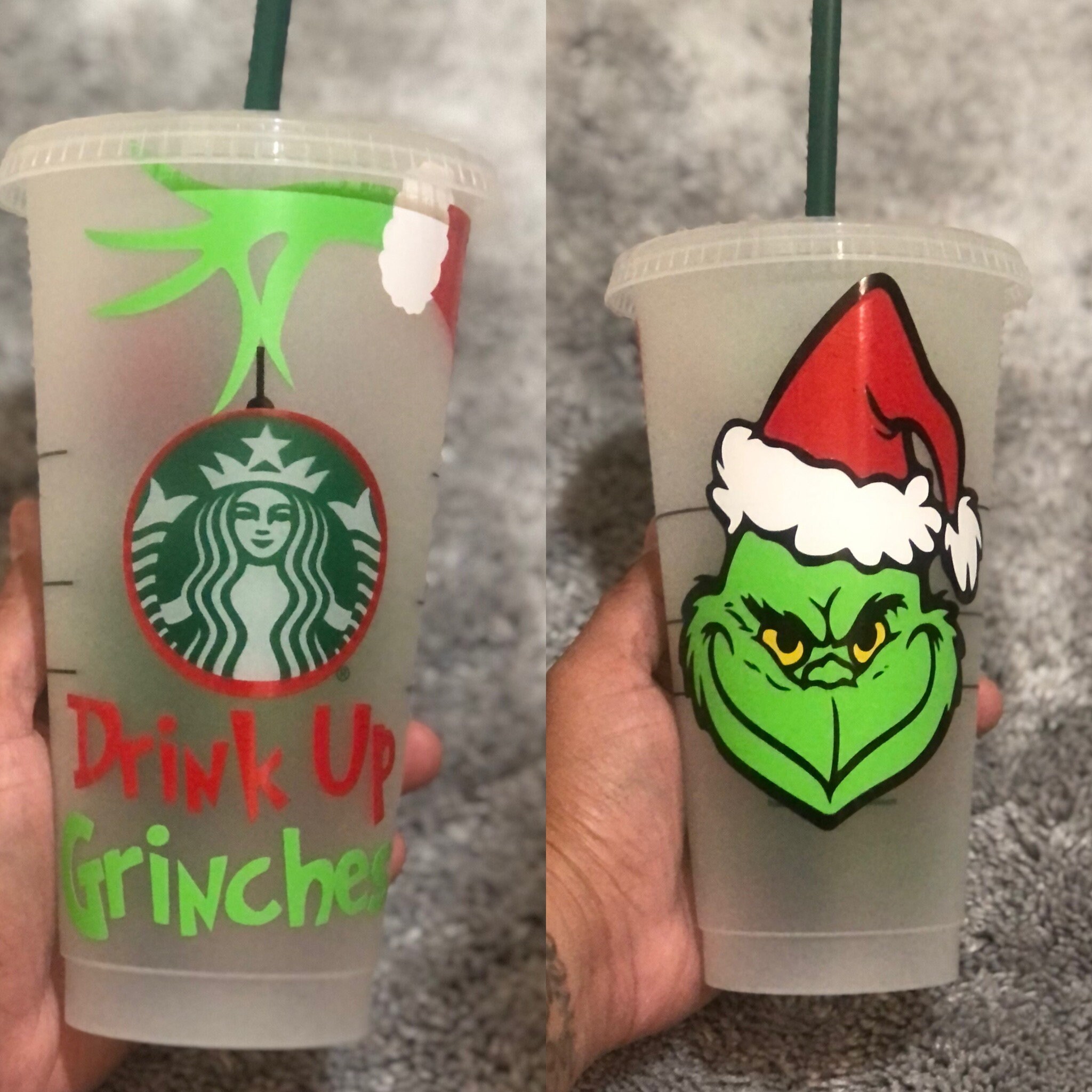 The Grinch Starbucks Reusable Cold Cup Etsy