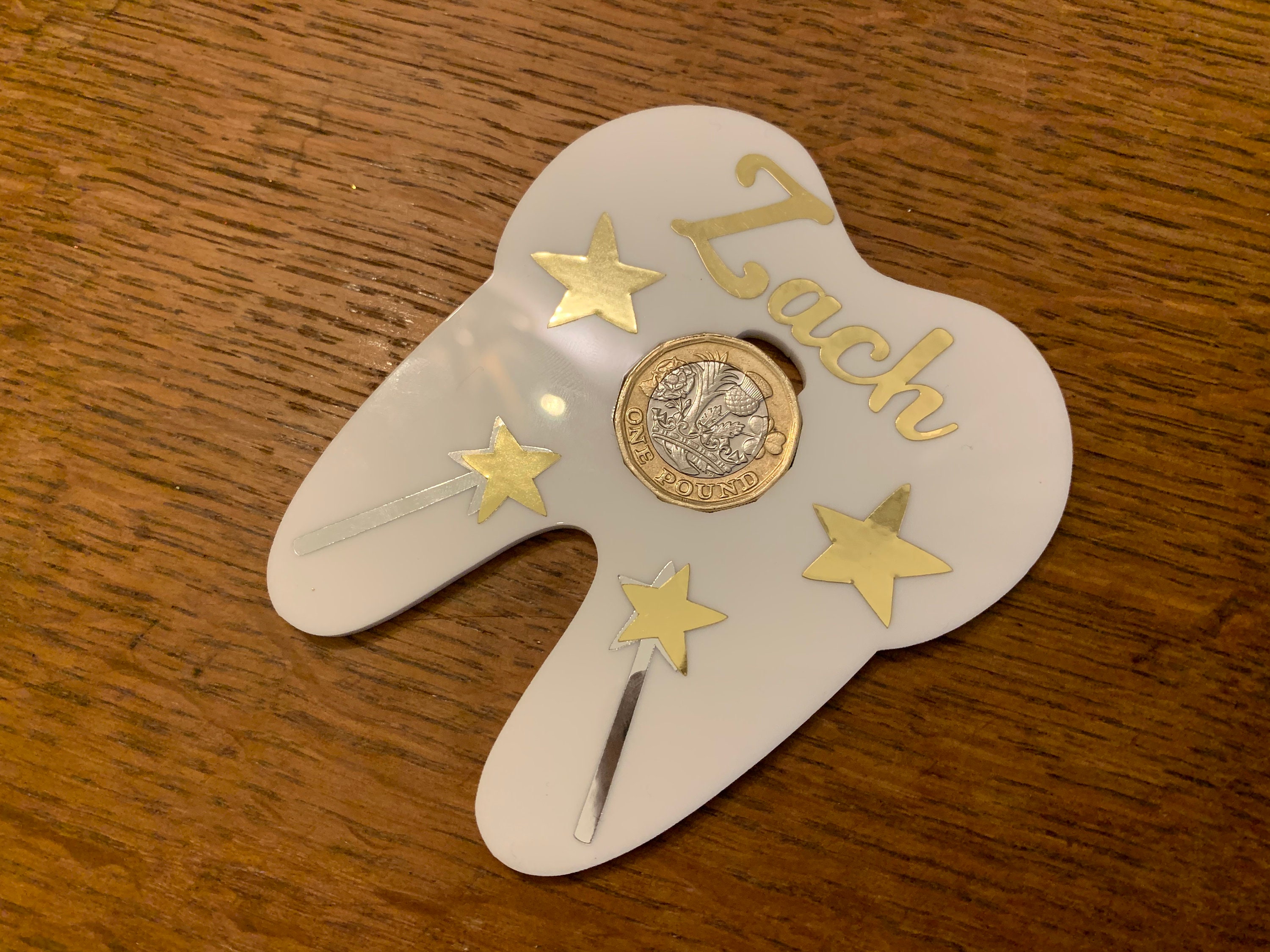 Acrylic Tooth Fairy Coin Holder Money Holder Teeth Children Etsy