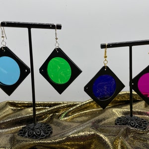 MISMATCH Mini Gel Frame Earrings! 9 GENERIC COLOR Options- Varying Shades Dark to Light & No Color Just Gel Frame Options As Well!!