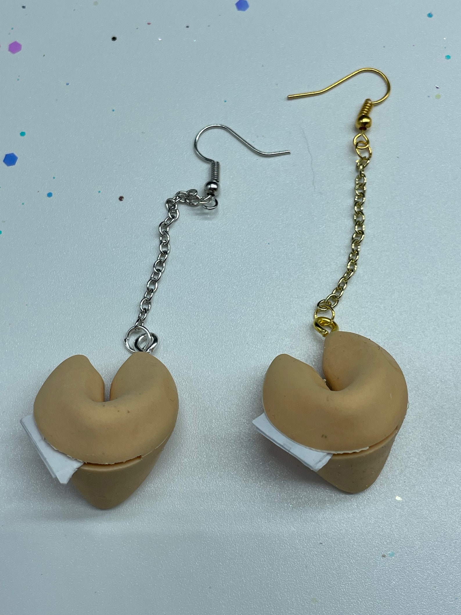 Fortune Cookie Earrings In Gold & Silver AND in Gold Silver Etsy