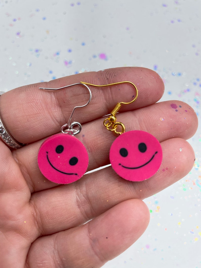 Mini Smiley Face Earrings!