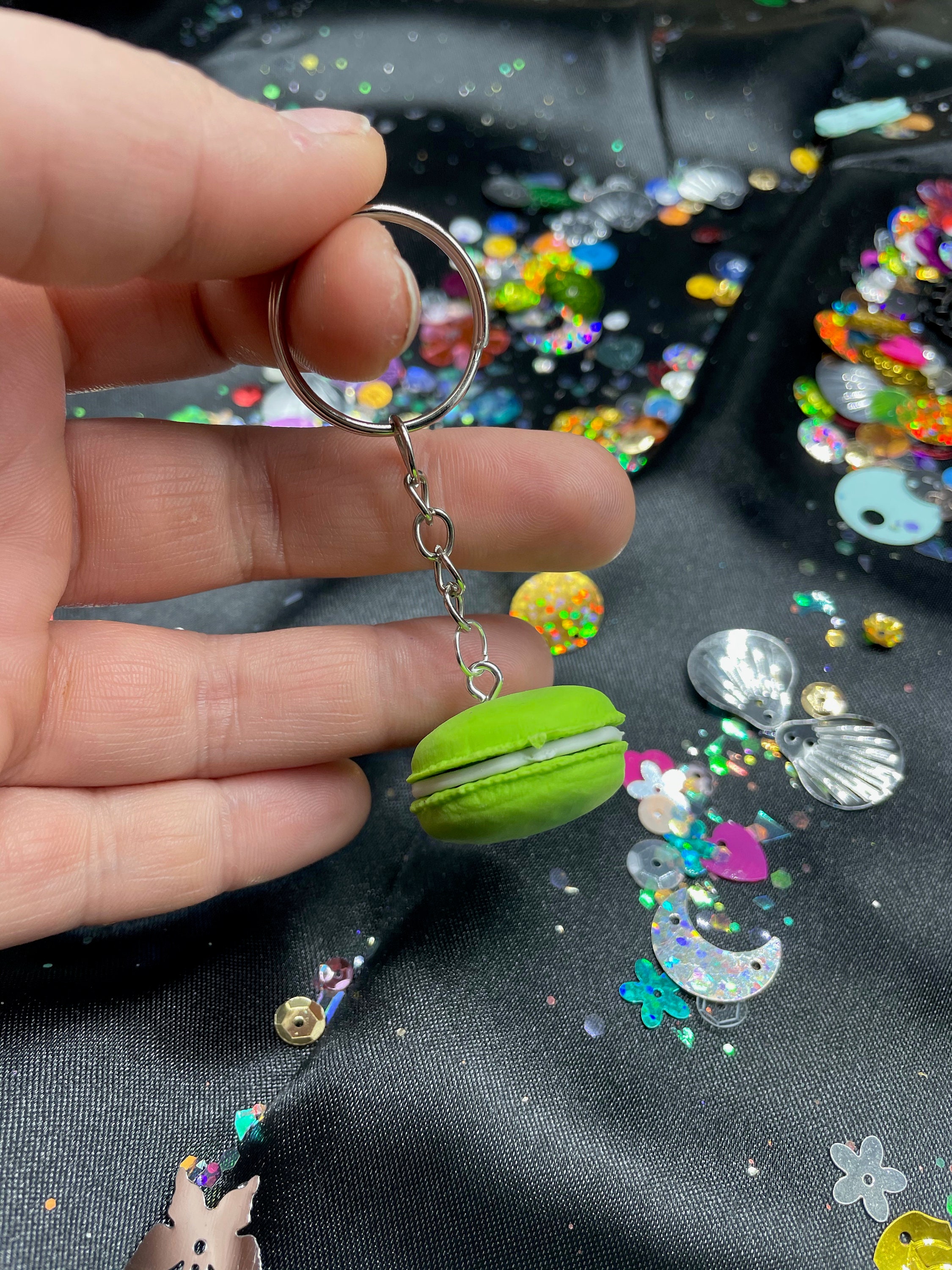 Green Yellow & Blue Macaroon SOLID Eraser Keychains Etsy Australia