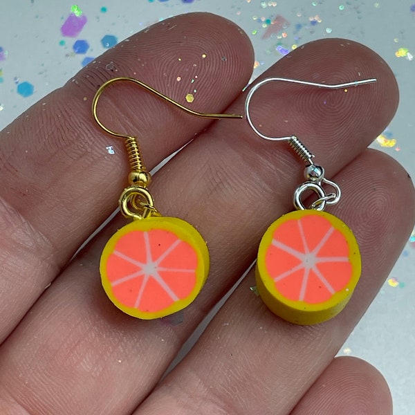 Mini Grapefruit Earrings!