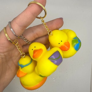 Summer Fun Duck Keychains! Pool Time and Beach Time!