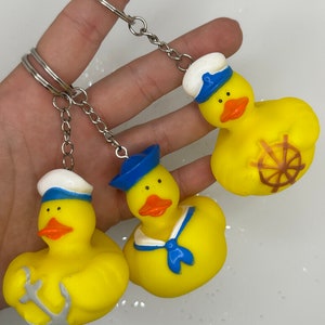 Nautical Rubber Duck Keychains!
