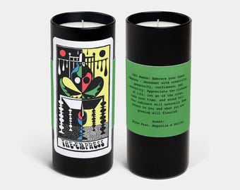 Tarot Candle - The Empress | Illustrations by Sophy Hollington | Scented Soy Wax | Tarot Reading | Mystical Home Decor | Made in USA