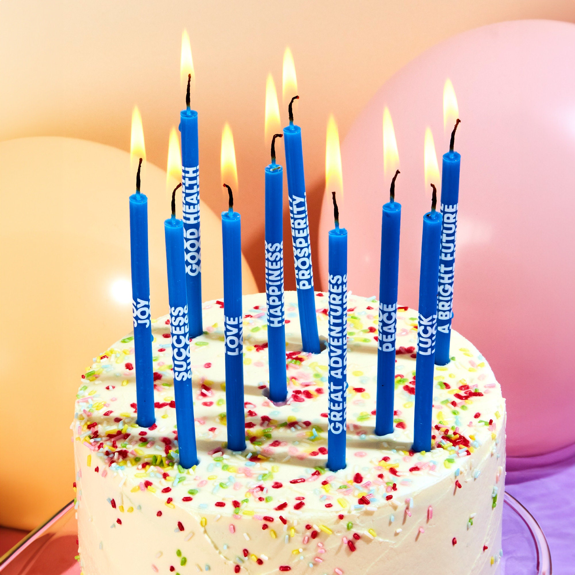 Wishing You: Birthday Candles - Blue | Set of 10 With Different