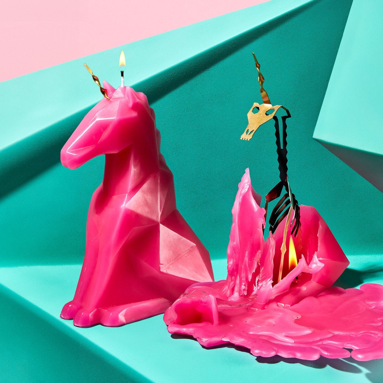 thumbnail interactive-video image 1 of 54Celsius PyroPet Einar Unicorn Candle (Lilac) | Halloween Decor 1 of 9