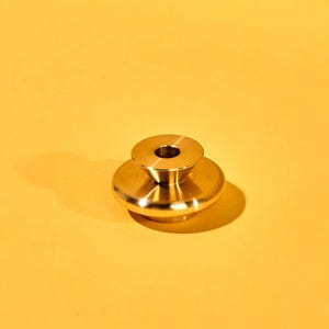 Brass Candle Holder XS | Fits 3/8" Thin Candles | Solid Brass | Home Decor | Heavy & Sturdy | Elegant Design | Unique Gift Idea