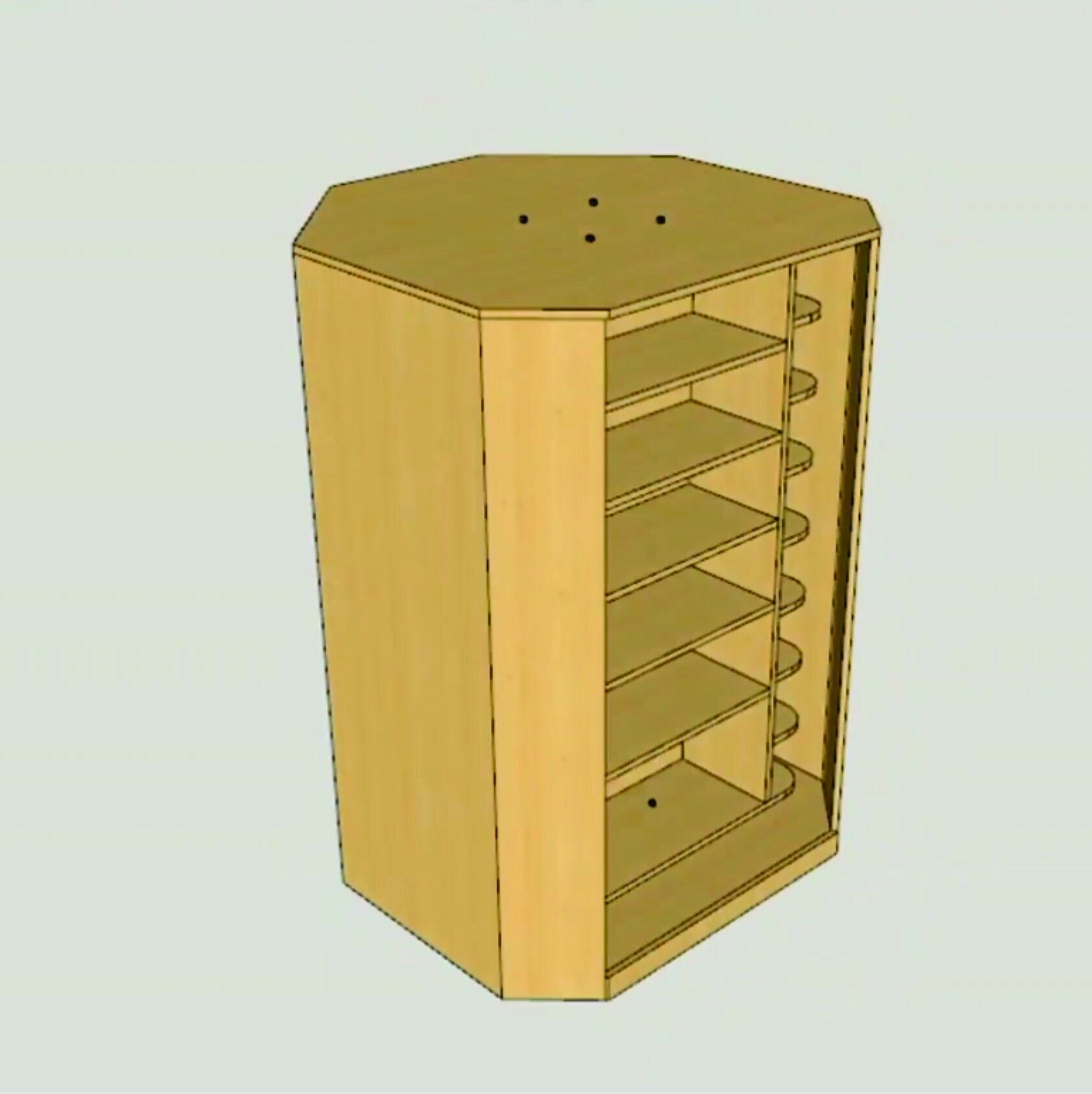 ROTATING SHOES RACK / Woodworking Plans / Plywood Project Etsy