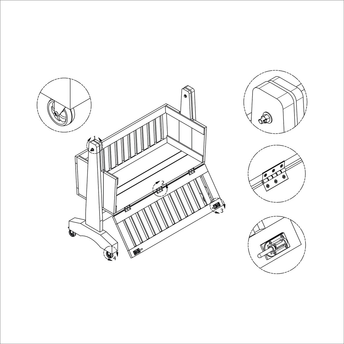 Baby Crib Woodworking Plans / Woodworking Plans / Plans DIY / Etsy