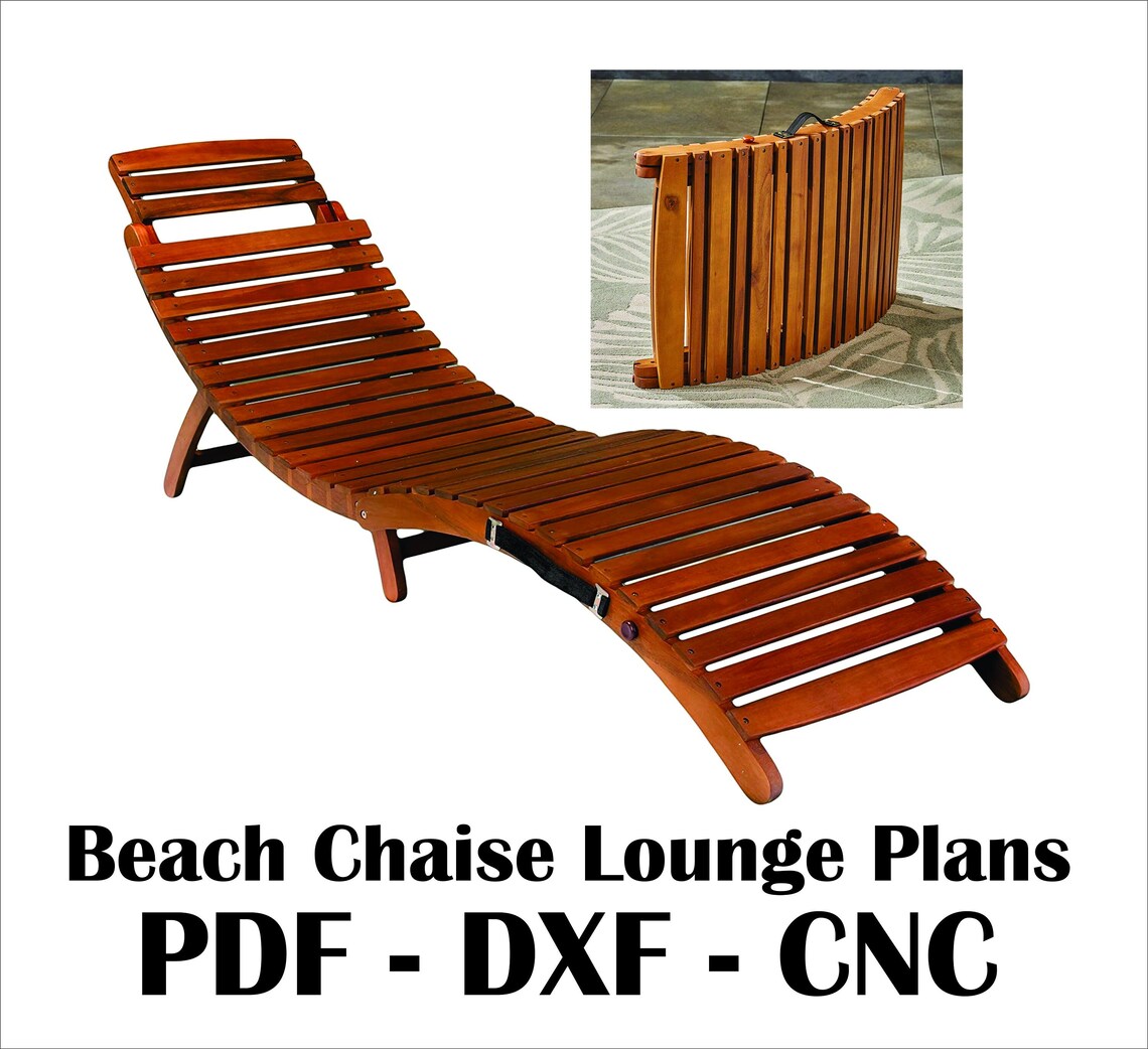 DIY Pool Chair / Beach Chaise Lounge Plans / Pallet DIY / Etsy