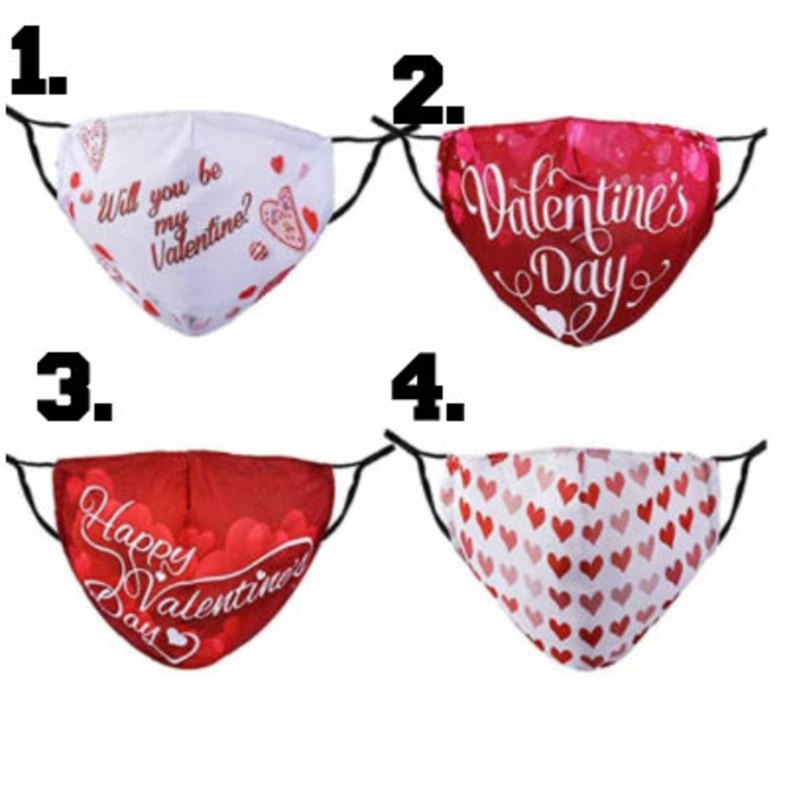 Valentines Day Face Mask Etsy