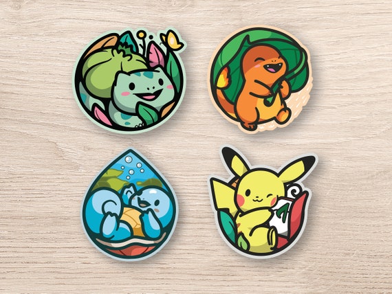 Pokemon Winter Sticker Set Pokemon Stickers, Winter Pokemon Sticker Set,  Pokemon Decals, Cute Pokemon Stickers 