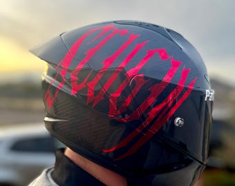 Sticker latéral personnalisé pour casque