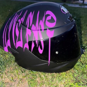 Calcomanía lateral personalizada para casco imagen 10