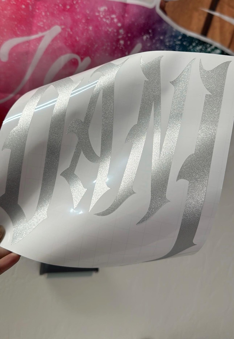 Calcomanía lateral personalizada para casco Glitter