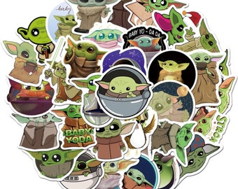 Yoda Stickers Etsy