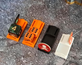 Orders and wounds player caddy.  EIGHT LARGE token holders. Many colours available.