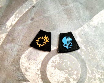 Engage and Conceal. Kill Team Compatible Engage and Conceal tokens.  Fourteen of each type for Hoard Teams.