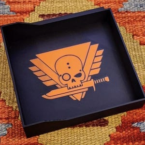 Roll Tray. Kill Team 2024 Compatible for modular command centre. Dice Rolling Tray.  Designed by GAWTECH.