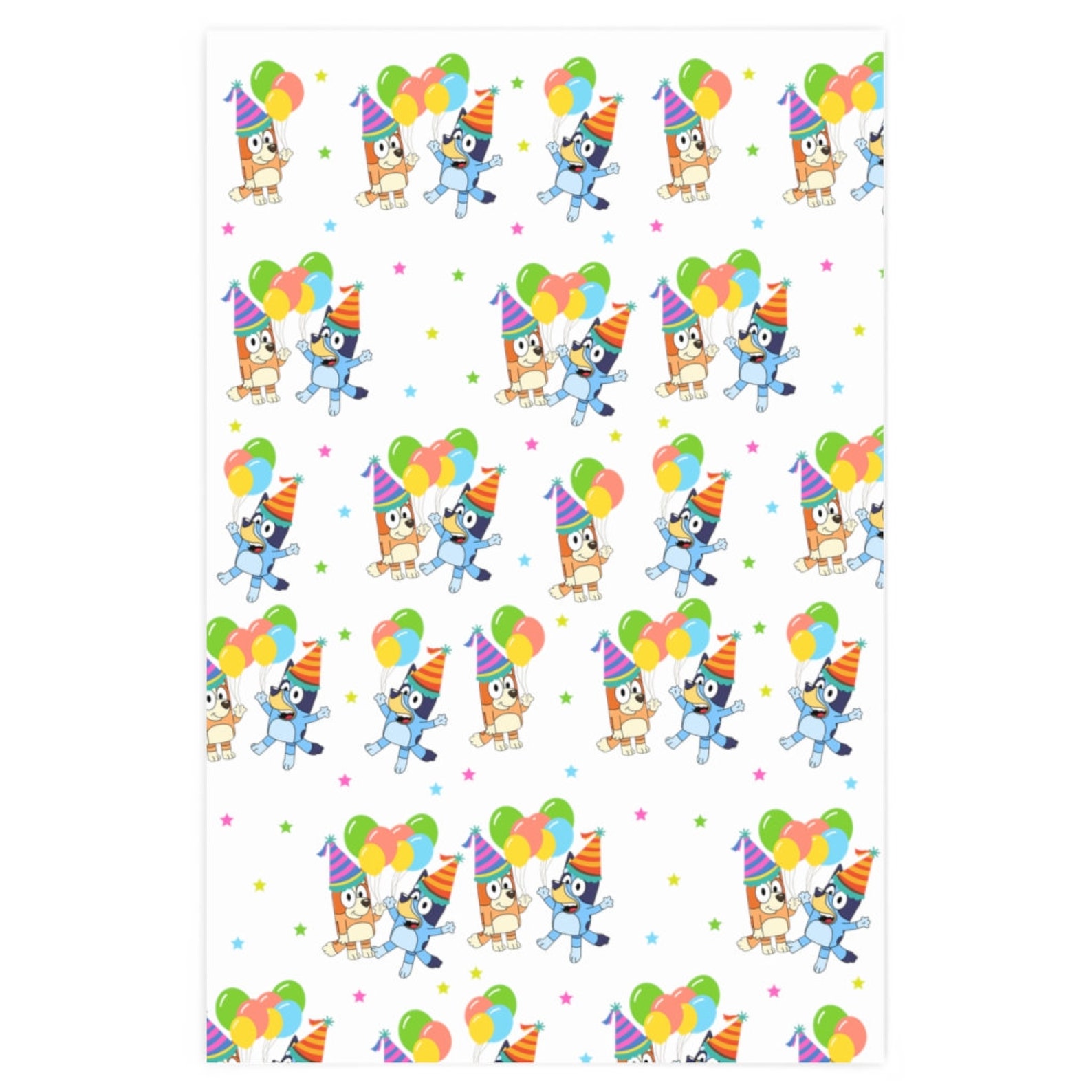 Bluey Birthday Wrapping Paper 24 X 60 Made In USA Etsy Bluey birthday wrapping paper 24 x 60 made in usa etsy