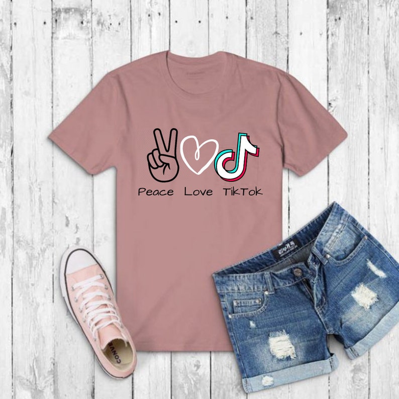 Download Digital Instant Download Digital File Only Tiktok Peace Love Tiktok Clip Art Art Collectibles