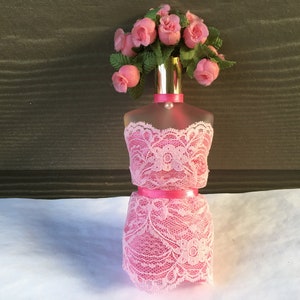 Shabby Chic Dress Form | Shabby Chic Home Décor | Decorated Dress Form | Decorative Mannequin Bottle | Beautiful Dress form on bottle | Gift