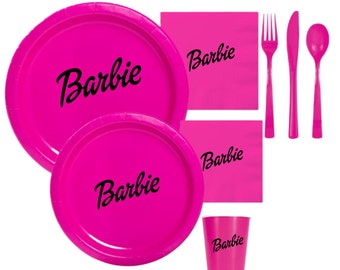 Barbie Plates and Napkins - Etsy