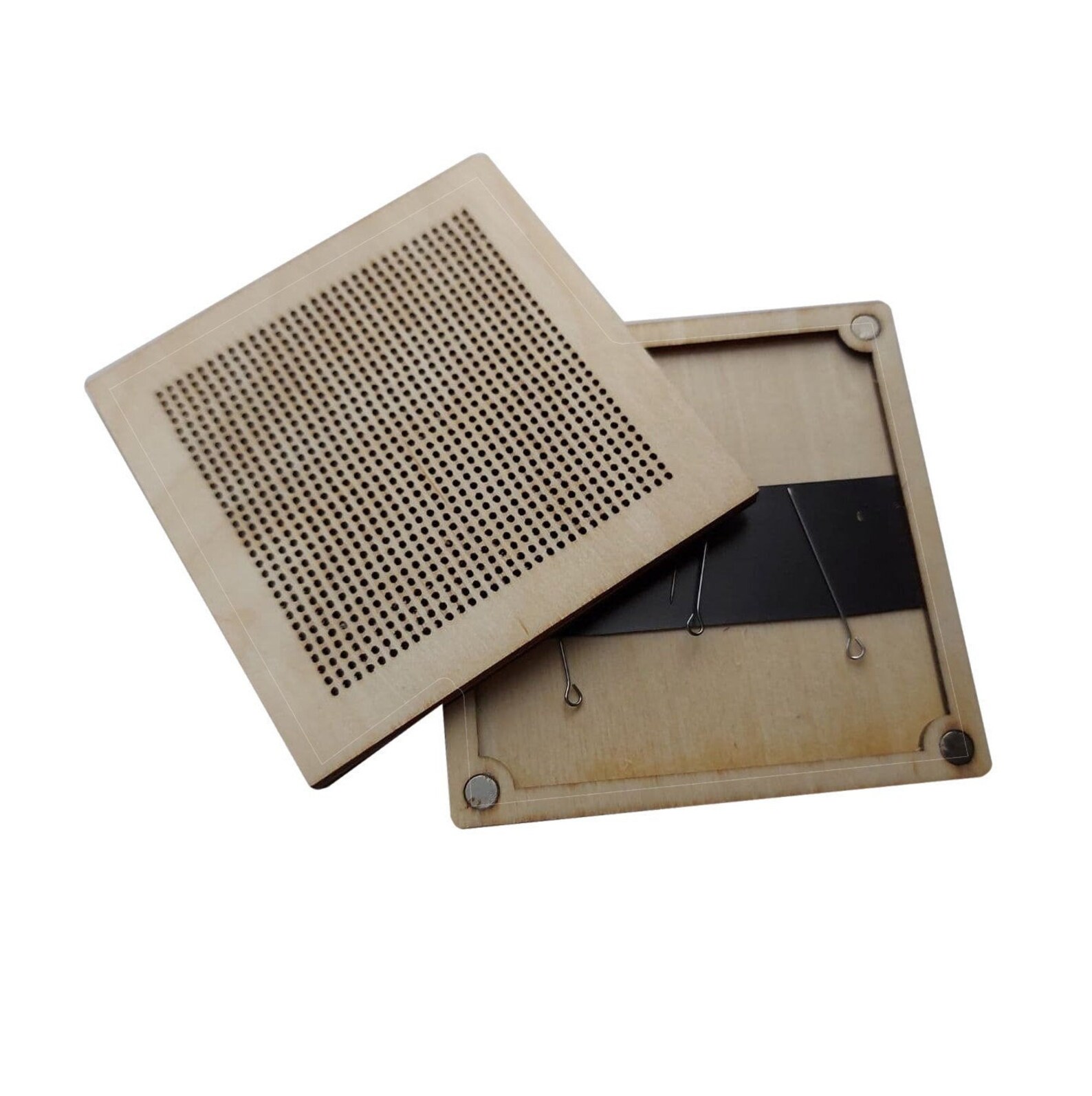 Wooden needle holder box needle embroidery storage Etsy