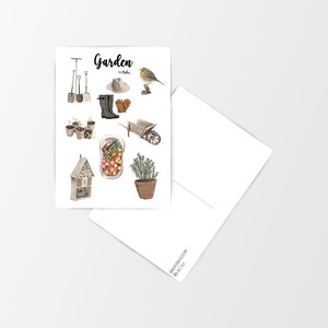 JARDÍN - postal