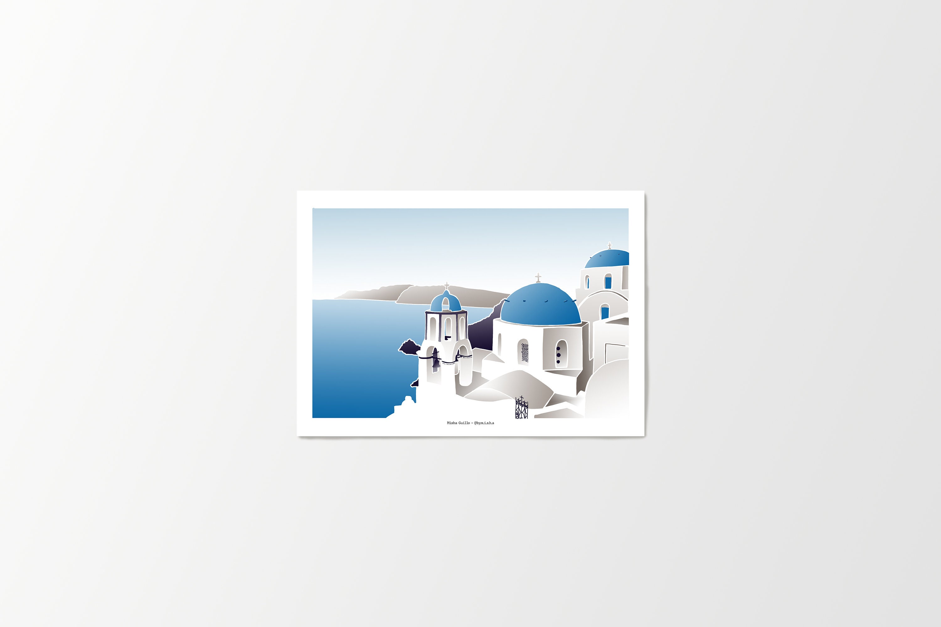 Greece Santorini - Affiche A4