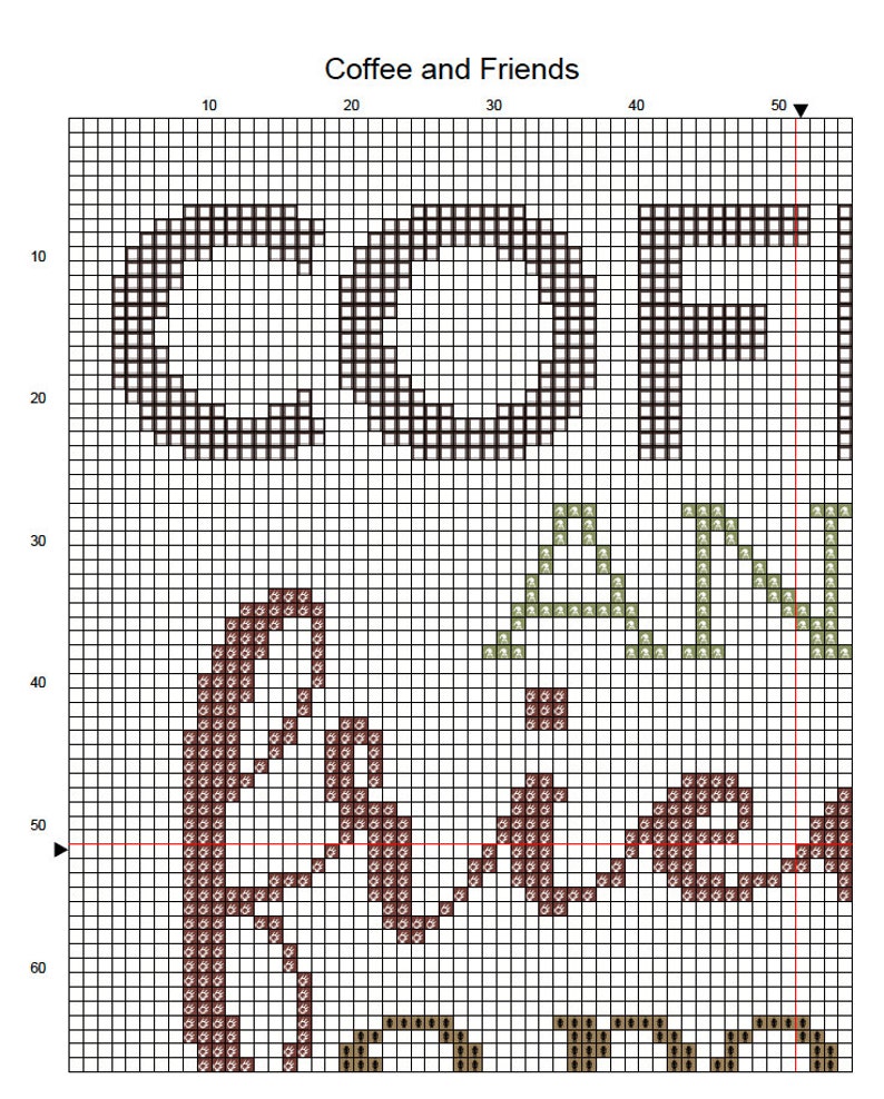 Coffee Cross Stitch Pattern PDF | Instant Download - Etsy