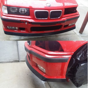 BMW E36 frontsplitter M3 lipspoiler, past op 2dr 4dr en M3-stijl bumper, ABS kunststof, auto-accessoires