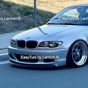 BMW E46 Front Splitter MTech II Lip Spoiler fits 2dr 4dr abs plastic
