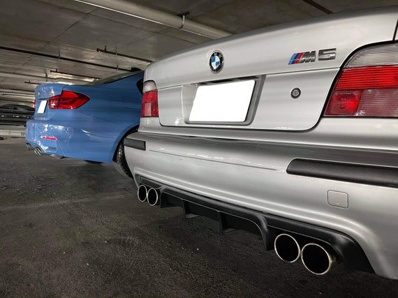 ABS Kunststoff Heckdiffusor BMW E39 M Sport lippe spoiler 1/2/4 Rohr Limo  Tour