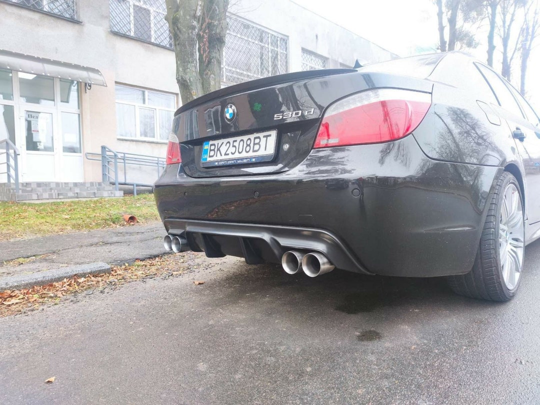 BMW E60 Rear Diffuser M Sport Bumper Lip ( Fits M-tech, Mpak, E61, 1 or ...