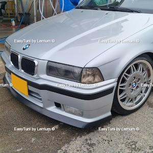 BMW E36 Front Splitter M3 Lip Spoiler, fits 2dr 4dr and M3 style Bumper, ABS Plastic, car accessories