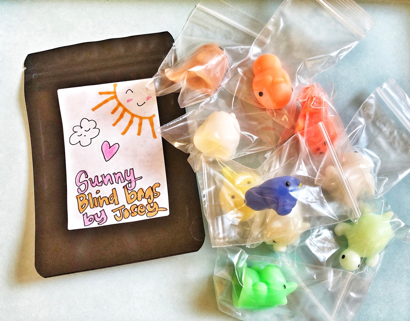 Homemade mystery blind bags with 3 surprise mochis inside Etsy
