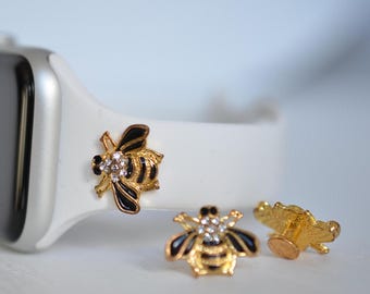 Gold Bee Jewelry Charm for Watch Bands | Jewelry Charms - 20% off when you buy any two charms at CharmsBeDazzle