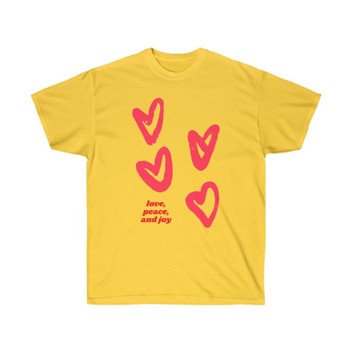 Love Peace and Joy Valentine Gifts Unisex Women T-shirts - Etsy UK