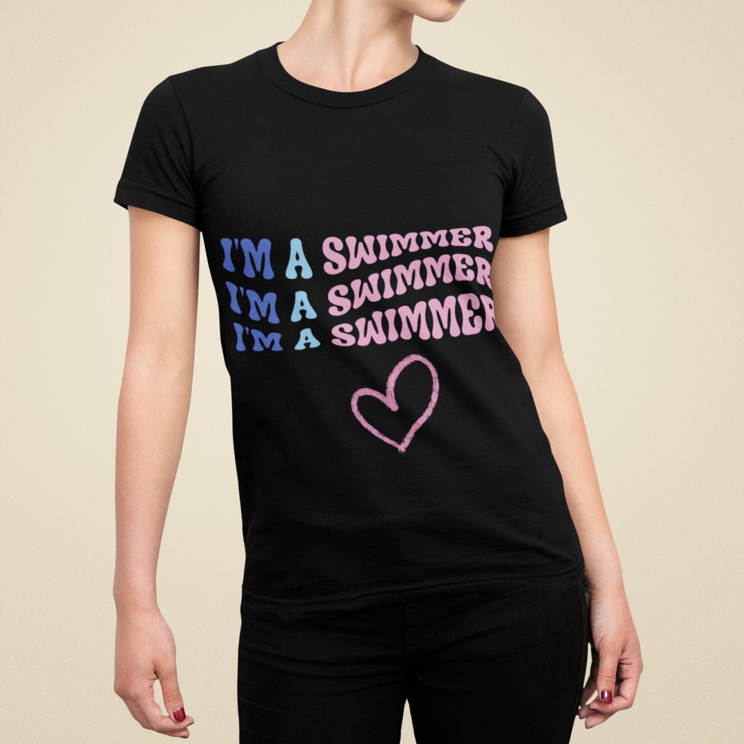 Swim T-shirt, Swimmer Shirt, Graphic Swim Tee, Swimming Team Shirt ...