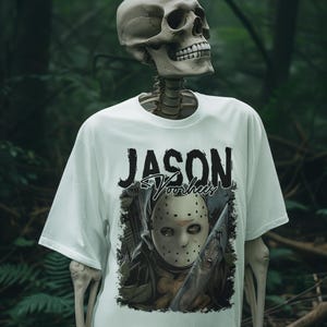 Jason Voorhees Halloween Shirt | Friday the 13th Horror Movie Tee | Spooky Graphic Tee | Slasher Film Shirt | Halloween Costume Top