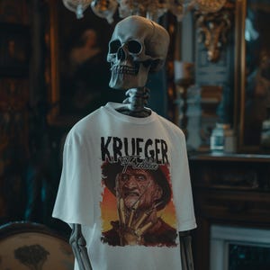 Horror Movie Halloween Shirt, Freddy Krueger Graphic Tee, 80s Nightmare on Elm Street T-Shirt, Slasher Film Fan Shirt, Spooky Costume Idea