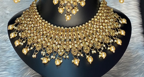 Rajasthani Juwelen 3L 20 Inch Premium 24K Gold-plated Plated Brass Necklace  for Girls or Women Gold-plated Plated Brass, Alloy Necklace Price in India  - Buy Rajasthani Juwelen 3L 20 Inch Premium 24K