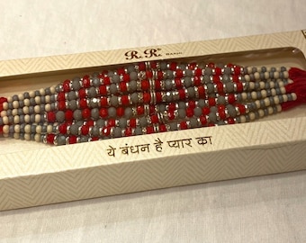 12 Rakhee Ganne, Indian Hindu Raksha bandan, Punjabi Sikh Rakhree, Hand bracelet, rakhi  wrist band.