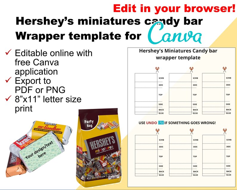 hershey miniatures wrappers template free hershey miniatures wrappers template free