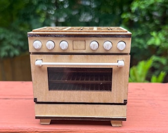 Dollhouse Miniature Kitchen Stove KIT 1/12 Scale - WOLF Inspired