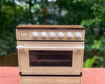 Dollhouse Miniature Kitchen Stove KIT 1/12 Scale - Ilve Majestic Inspired