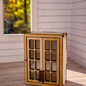 Dollhouse Miniature Kitchen Cabinet Kit 1/12 Scale